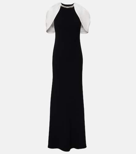 Embellished caped satin crÃªpe gown - Roland Mouret - Modalova