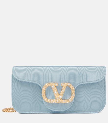 LocÃ² Mini embellished moirÃ© crossbody bag - Valentino Garavani - Modalova