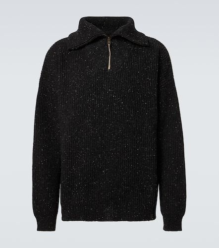 Linen and wool half-zip sweater - Maison Margiela - Modalova