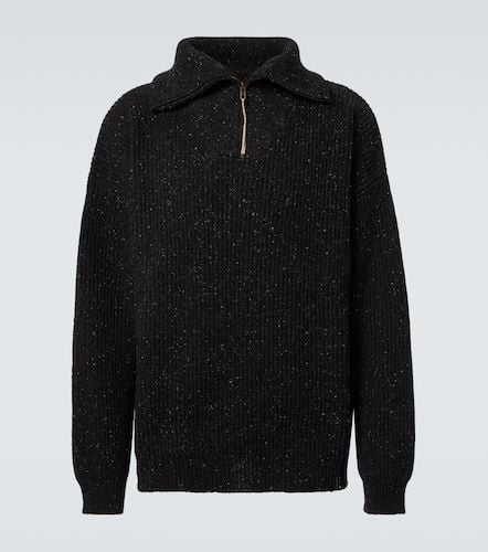 Pullover in lino e lana con zip - Maison Margiela - Modalova