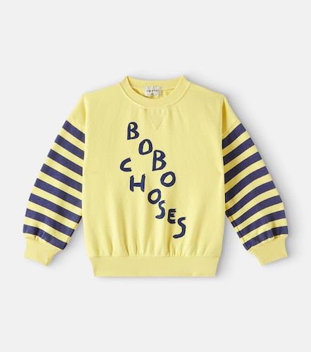 Sudadera de algodón a rayas con logo - Bobo Choses - Modalova