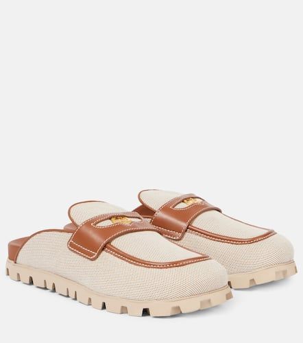 MIU MIU Leather Mules for Women | Modalova