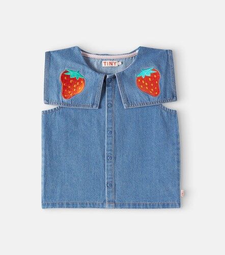 Blusa Strawberries de denim - Tinycottons - Modalova