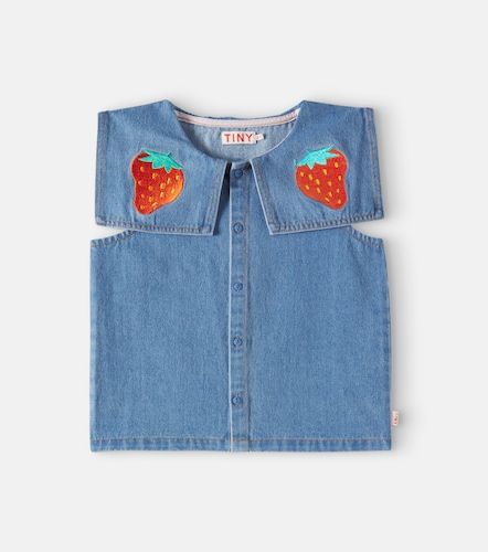 Blusa Strawberries de denim - Tinycottons - Modalova