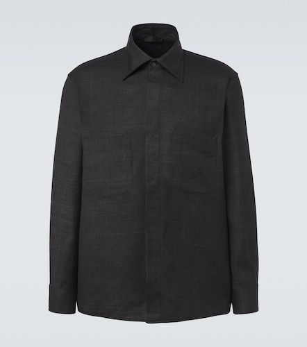 Chaqueta camisera Regis de seda - Saman Amel - Modalova