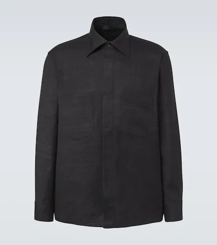 Saman Amel Regis silk shirt jacket - Saman Amel - Modalova