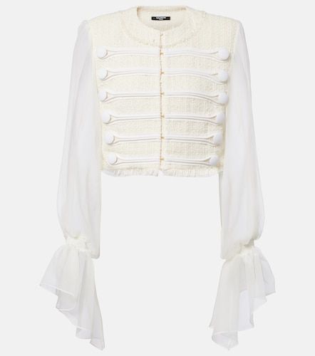 Balmain Silk-trimmed boucle jacket - Balmain - Modalova
