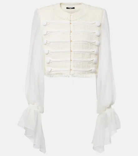 Balmain Silk-trimmed boucle jacket - Balmain - Modalova