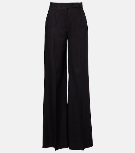 Pantaloni a gamba larga in lino e seta - Max Mara - Modalova