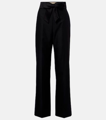 Pantaloni regular in lana e mohair con fiocco - Valentino Garavani - Modalova