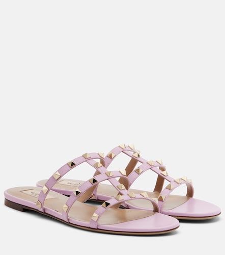 Rockstud leather sandals - Valentino Garavani - Modalova