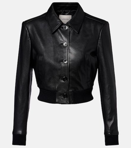 Sleek Statement cropped leather blouson jacket - Dorothee Schumacher - Modalova