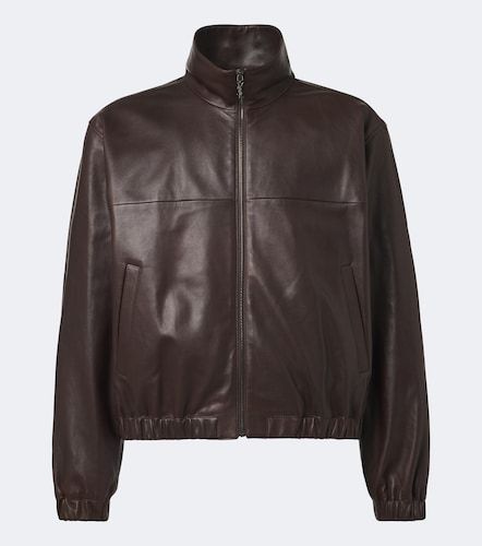 Leather blouson jacket - Saint Laurent - Modalova