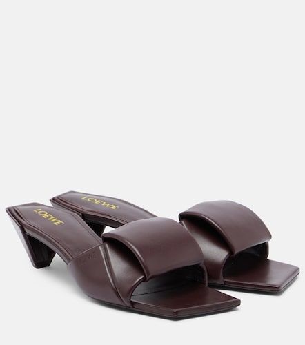Loewe Origami leather mules - Loewe - Modalova