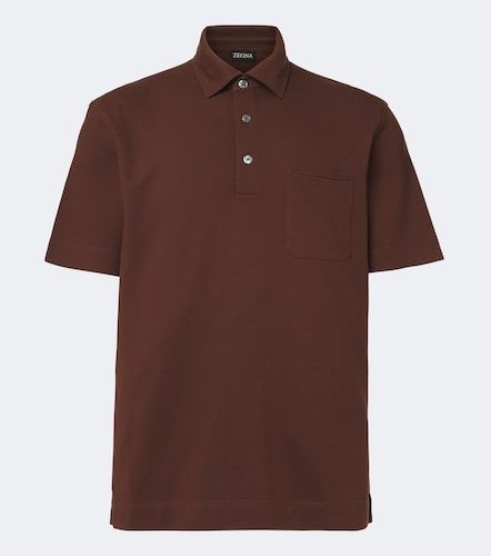 Zegna Polo in piqué di cotone - Zegna - Modalova