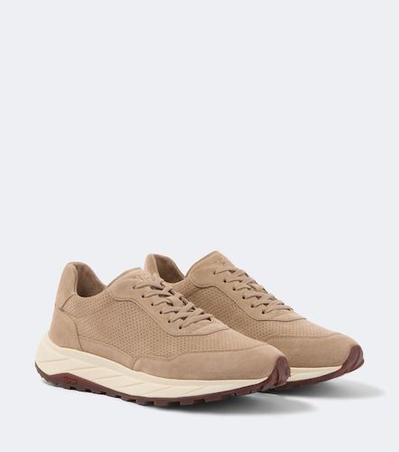 Fedeli Suede-trimmed sneakers - Fedeli - Modalova
