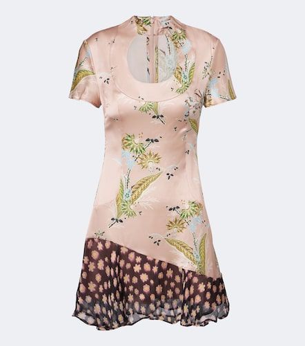 Vestido corto Rae de satén en mezcla de seda - Staud - Modalova