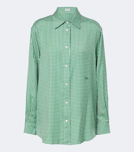 Double L gingham silk twill shirt - Loewe - Modalova