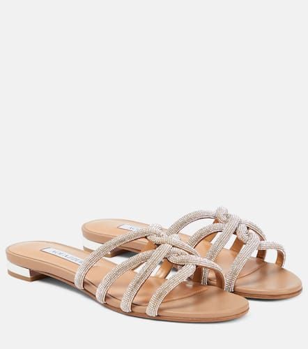 Moondust embellished leather sandals - Aquazzura - Modalova