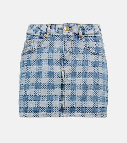 Ami Paris Checked denim miniskirt - Ami Paris - Modalova