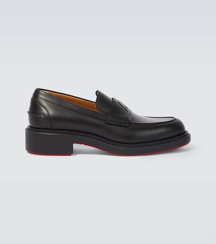 Monogram leather loafers - Christian Louboutin - Modalova