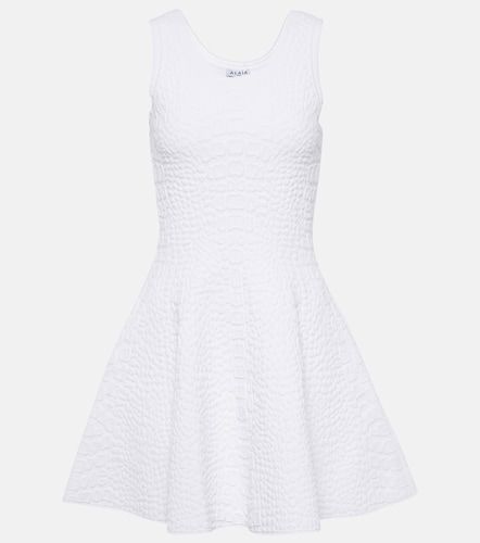 Alaia Croc-effect knitted minidress - Alaia - Modalova