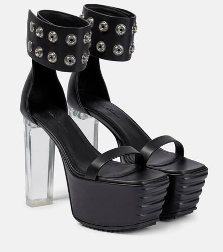 Minimal Grill leather platform sandals - Rick Owens - Modalova