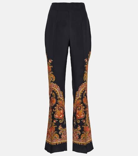 Etro Paisley high-rise silk pants - Etro - Modalova