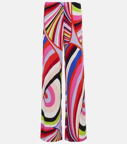 Iride high-rise jersey straight pants - Pucci - Modalova