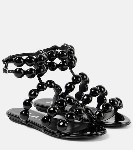 Alaia Sphere leather sandals - Alaia - Modalova