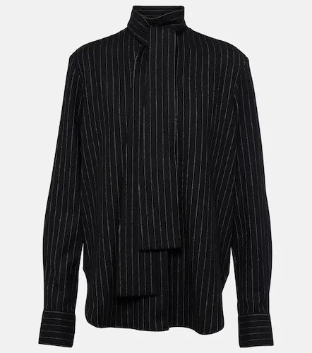Camisa a rayas con lazada - Alex Perry - Modalova