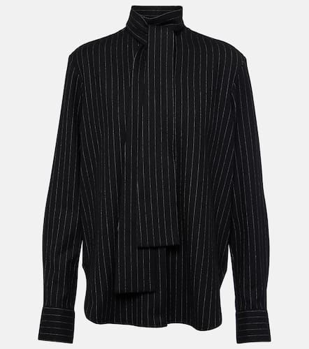 Alex Perry Pinstripe tie-neck shirt - Alex Perry - Modalova