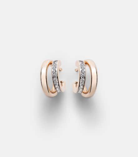 Together 18kt rose gold earrings with diamonds - Pomellato - Modalova