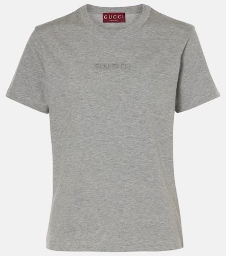 Gucci Logo cotton jersey T-shirt - Gucci - Modalova