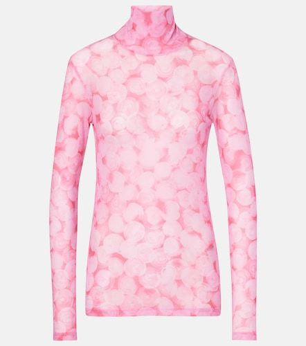 Top de cuello alto de jersey estampado - Dries Van Noten - Modalova