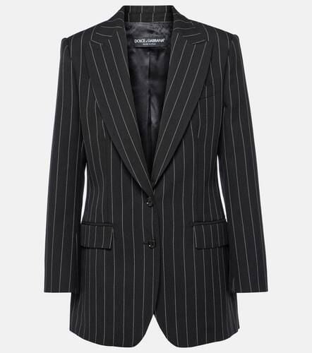 Pinstripe virgin wool blazer - Dolce&Gabbana - Modalova