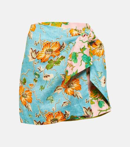 AlÃ©mais Mana floral patchwork linen wrap skirt - Alemais - Modalova