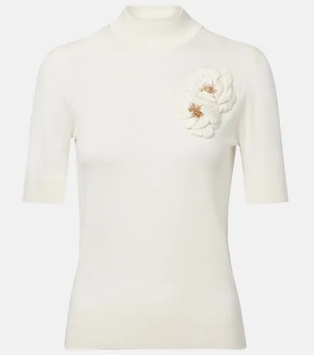 Embellished turtleneck silk top - Dolce&Gabbana - Modalova