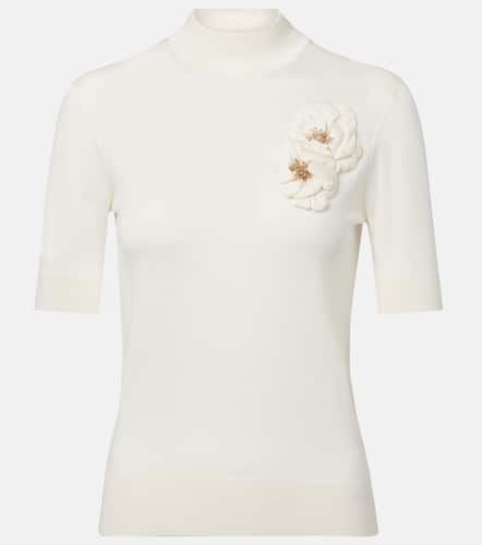 Top à col roulé en soie à ornements - Dolce&Gabbana - Modalova