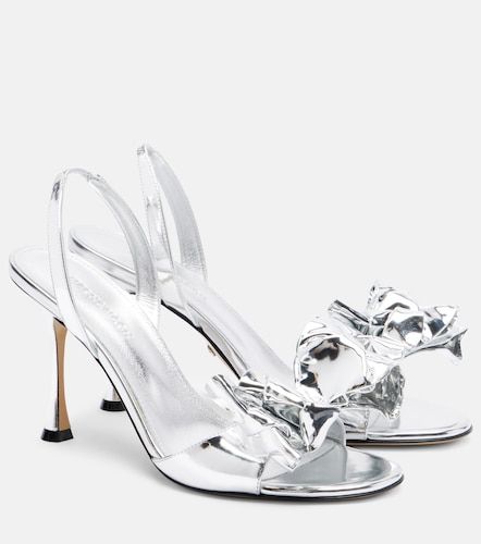 Le Cadeau 95 mirrored leather sandals - Mach & Mach - Modalova