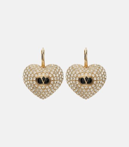 Cour Royale crystal-embellished earrings - Valentino - Modalova