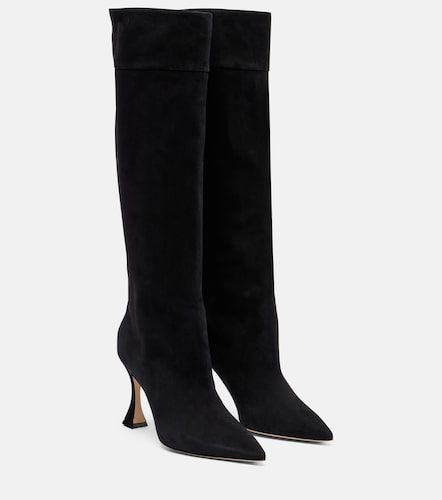 Botas altas Miralone 90 de ante - Manolo Blahnik - Modalova