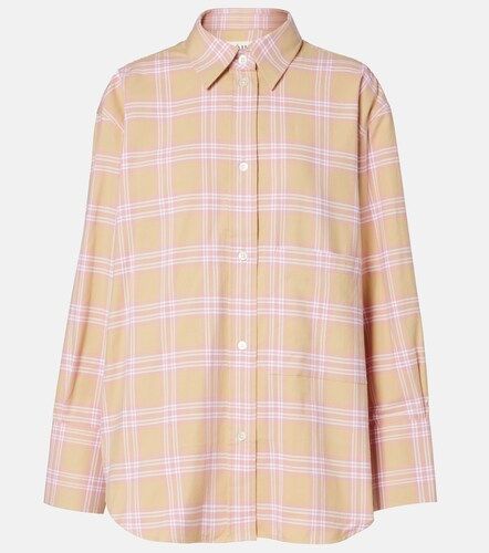 Checked cotton flannel overshirt - Rohe - Modalova