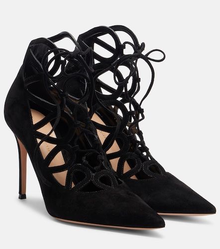 Pumps stringate Elisa 95 in suede - Gianvito Rossi - Modalova