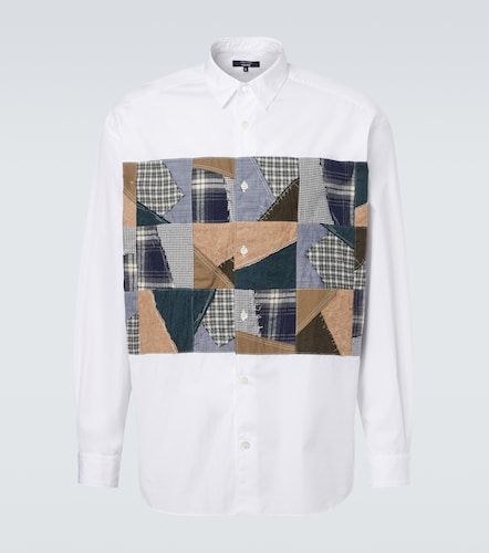 Comme des Garçons Camisa de popelín de algodón con patchwork - Comme des Garcons Homme - Modalova