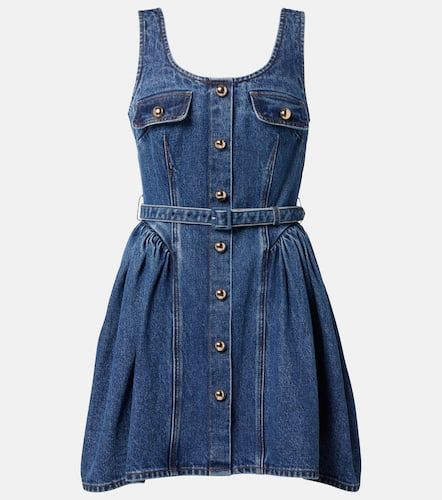 Belted denim minidress - Self-Portrait - Modalova