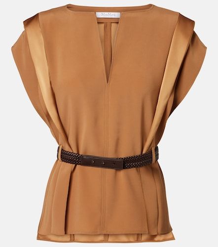 Max Mara Belted crepe top - Max Mara - Modalova
