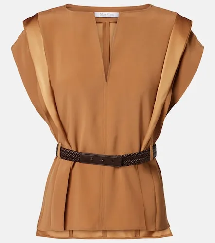 Max Mara Belted crepe top - Max Mara - Modalova