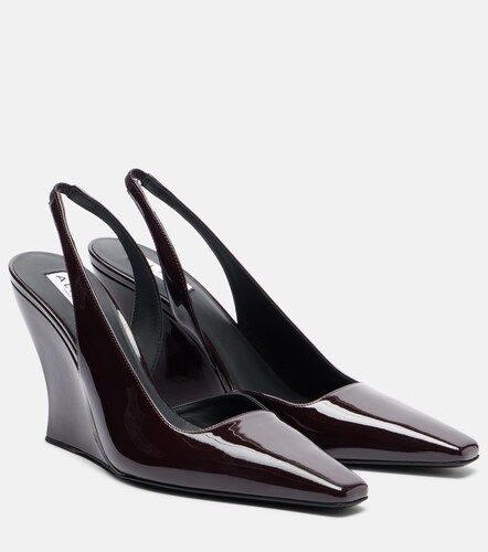 Alaïa Pumps slingback in vernice con zeppa - Alaia - Modalova