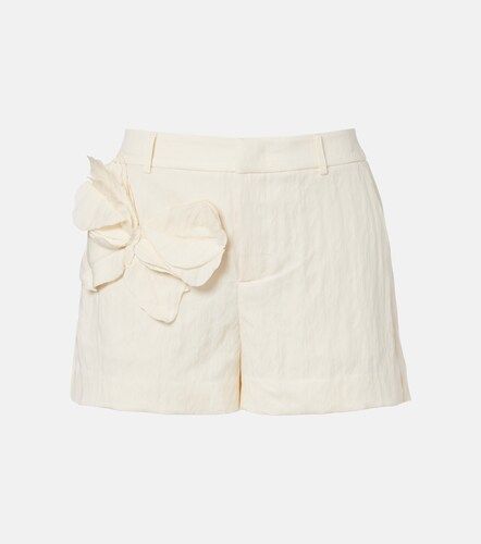 Blumarine Applique gabardine shorts - Blumarine - Modalova